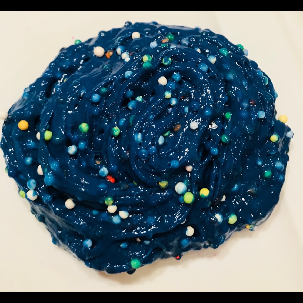 Cookie Monster Flom Slime.  🍪 COMMENT YOUR SIZE😎
